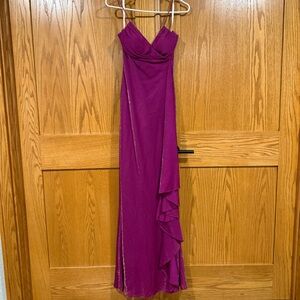 Elegant Fuchsia Maxi Dress